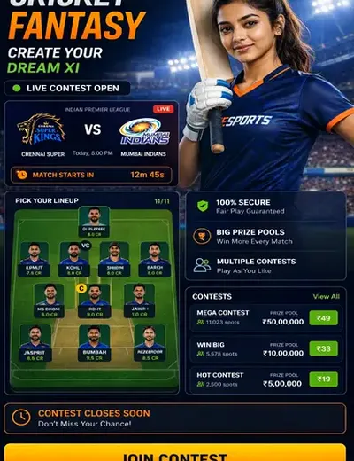 5gbet (5 gbet casino) fantasy cricket & matchday visual 3